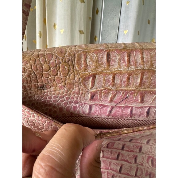 Dooney & Bourke Authentic Faded Crocodile Leather Small Shoulder Bag Purse - Picture 4 of 10